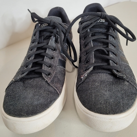 Adidas Men's Daily 2.0 Low Profile Denim Canvis Lace-Up Sneaker - Size 9 - Picture 5 of 14